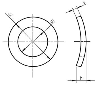 DIN 137 A Spring Washers Curved, Form A