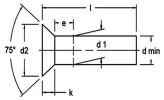 Din 302 - Countersunk Head Rivets 