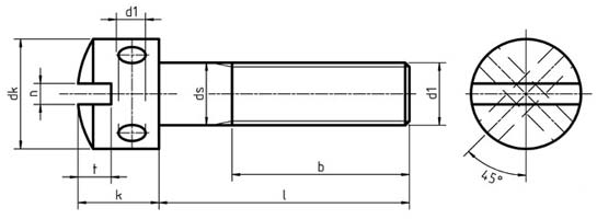 Din 404 – Slotted Capstan Screws  