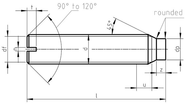 Din 404 – Slotted Capstan Screws  